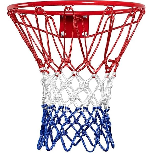 Wall-Mounted Basketball Hoop with Standard Rim for Indoor and